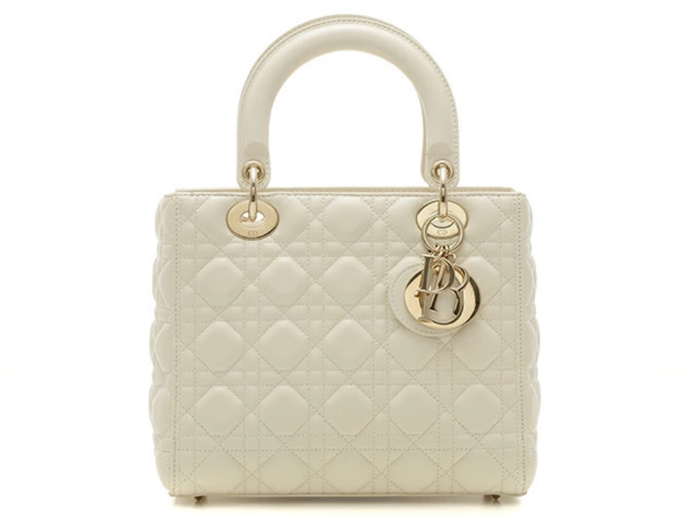 Christian Dior Lady Cannage Handbag Lambskin